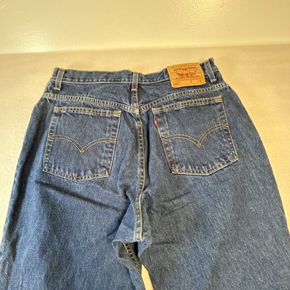 Levis 550 Jeans Womens SZ 16 Blue Relaxed Fit Tapered Leg Mom Style 100% Cotton - Picture 11 of 11